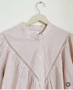 Chic Striped Button-Up Blouse