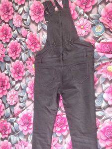 black Denim Overalls for Women