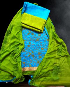 Modal Chanderi Dress Material