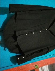 Classic Black Button-Up Shirt