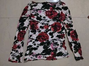 Floral Print Long Sleeve Top