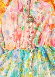 Boho Floral Print Mini Dress