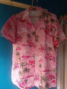 Pink Flamingo Hawaiian Shirt