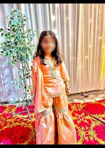 Pakistani gharara suit.