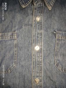 DENIM BOXY FIT SHIRT