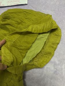high waist Olive Green Textured Shorts24-28