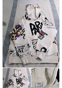 Zara Graffiti print Hoodie and track pant set