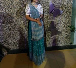 Elegant Teal Saree for Sale 💚