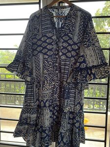 Boho Printed Tiered Ruffle Kurta