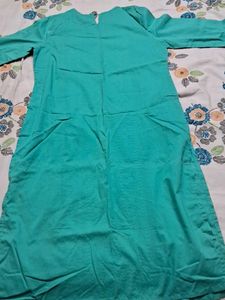Teal Embroidered Kurta