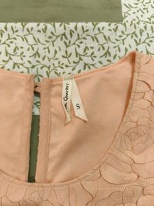 Peach Floral Top