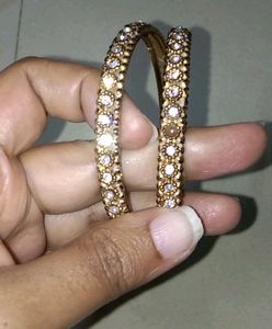 Brass Metal Bangles Anti Tarnish With Studs