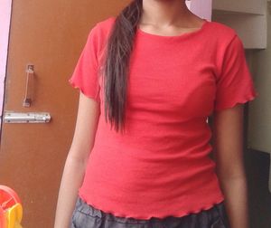 Ribbed Red Tops