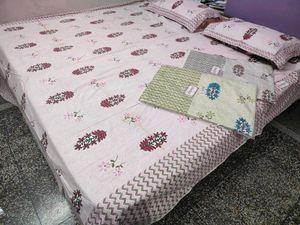 Floral Print cotton Bedsheet Set