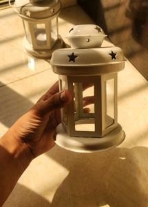 Set of 2 White Star Lanterns