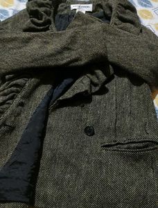 Imported Sonia Rykiel Ruffled Tweed Blazer