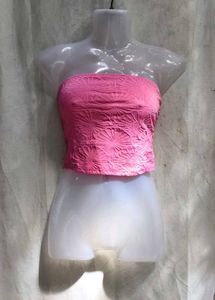 30279. Hot Pink Textured Bandeau Top