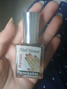Nail Henna Maroon