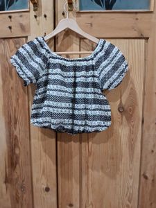 Striped Off-Shoulder Top