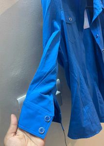 Blue Button-Up Shirt