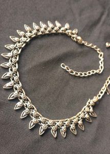 Traditional Oxidized Silver Anklets