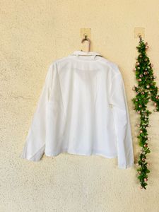 Classic White Button-Up Shirt