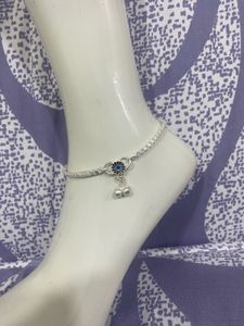 Sparkling Silver Anklet
