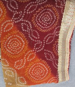 Bandni Saree With Blouse Piece