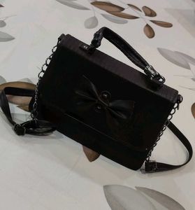 Chocolate Brown Bow Sling Bag 🤎✨
