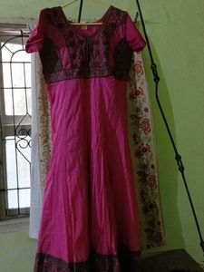 Pink Ethnic Anarkali Kurta