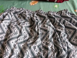 Stylish Grey Kurta with White Print