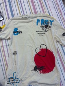 Cream Graphic T-Shirt