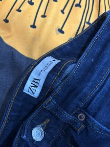 Never Worn Zara Blue Jeans Womens