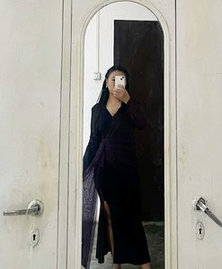Elegant Maxi Dress with Slit