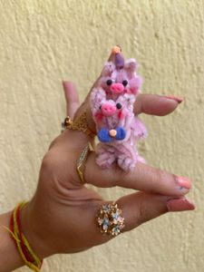 Cute Pink Piggy Craft Figures