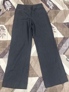 Classic Red and charcoal wide Leg Pants
