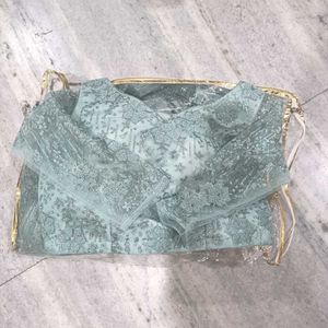 Mint Green Embellished Lehenga Choli