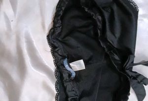 Black Satin panty