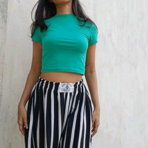 Cute Green Crop Top