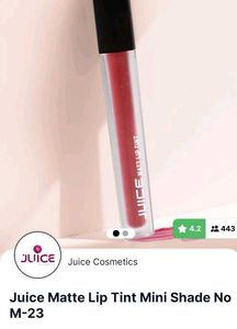 New JUICE Lip Tint M23 Satin Matte Lipstick
