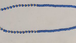 Elegant Blue Crystal Necklace