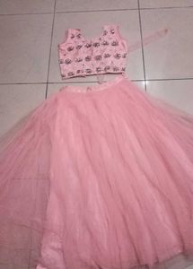 Pink Embellished Lehenga Choli