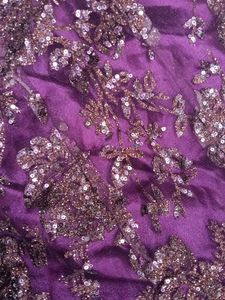 Elegant Purple Anarkali gown With Dupatta And Pent