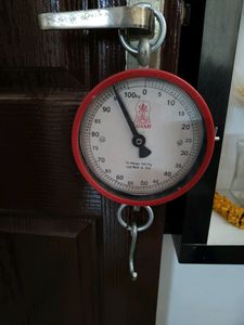Commercial Hanging 100 Kg Red colour Weighing Sc