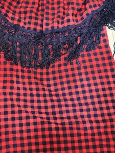 Chic Off-Shoulder Gingham Dress
