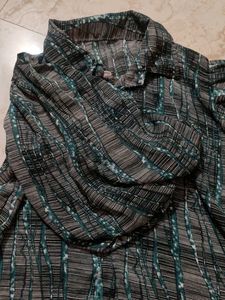 Unique Pattern Button-Up Shirt