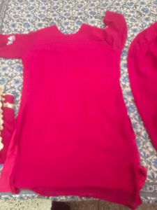 Majenta party wear dhoti suit set in xl size