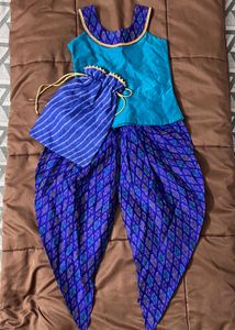 pure ikkat Vibrant Blue Indian Ethnic Kurta Set