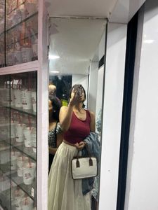 Red - Maroon Halter Top