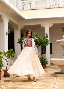 Elegant Ethnic Fully Flared Gown